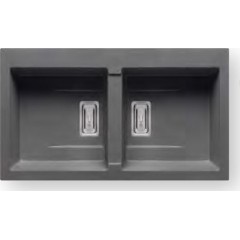 Νεροχύτης Pyramis Pyragranite Kartesio (86X50) 2B Beige 070054011 Νεροχύτης Pyramis Pyragranite Kartesio (86X50) 2B Beige 070054011